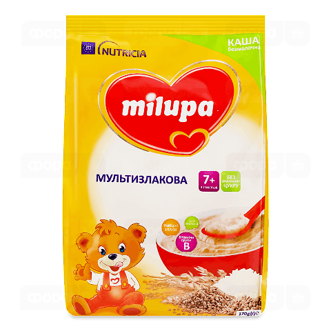 Каша мультизлакова Milupa безмолочна від 7 місяців