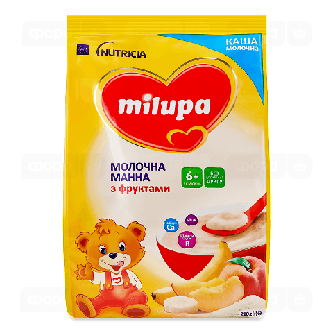 Каша манна Milupa з фруктами від 6-ти місяців