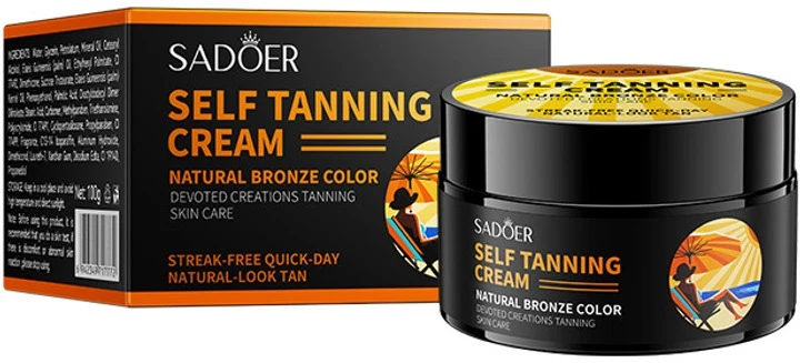 Крем для автозасмаги Sadoer Self Tanning Ceam Natural Bronze Color 100 г (6942349717772)
