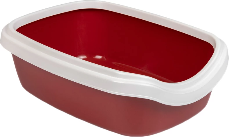 Туалет для котів Природа Comfort M Бордо 41х30х13 см (4823082417360)
