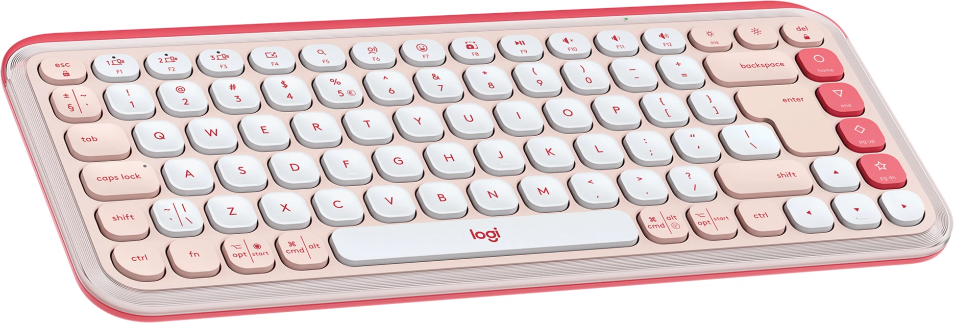 Клавіатура бездротова Logitech POP Icon Keys Wireless Rose (530335)