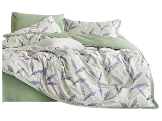 Комплект постільної білизни Soho Elle Voyage Green Євро 200x230 см (6993943)
