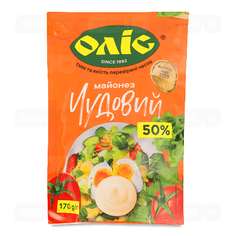 Майонез «Оліс» «Чудовий» 50% д/п