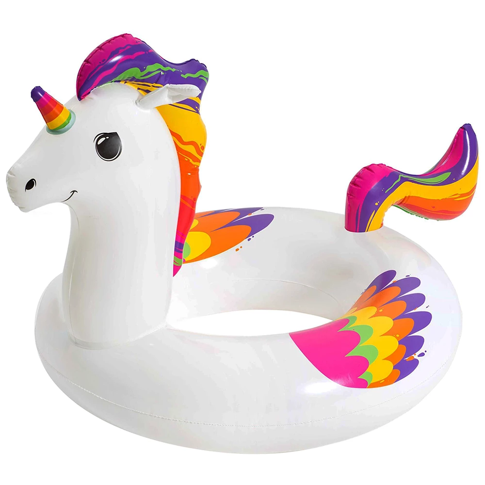 Коло надувне Bestway Fantasy Unicorn 36159, вініл, білий, 119х91 см (6942138967432)