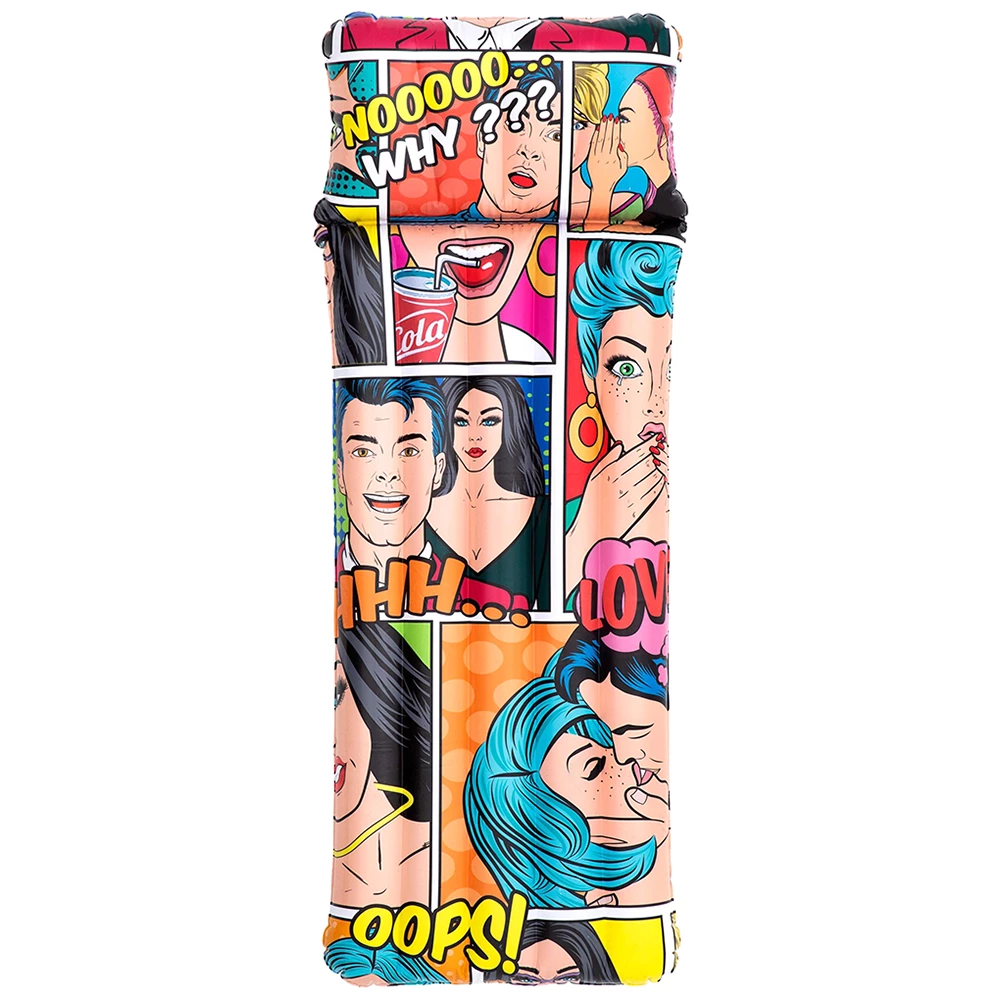 Матрац надувний Bestway Pop Art 44059, вініл, 183x71 см (6942138967890)