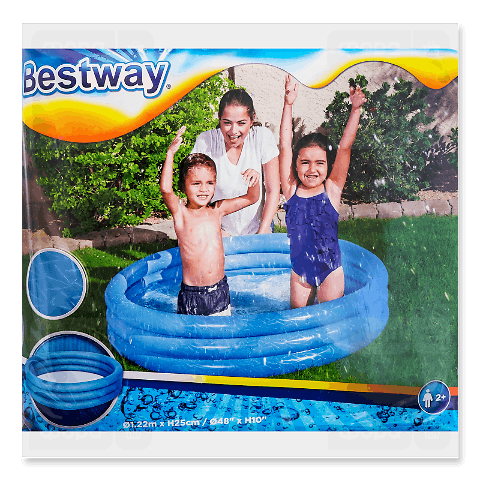 Басейн надувний круглий Bestway 140л 122х25см