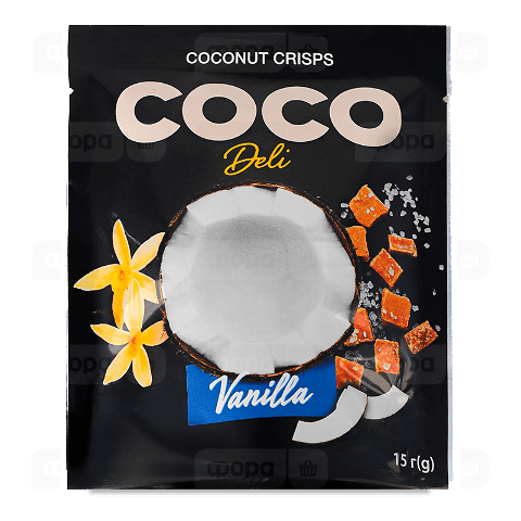 Чипси CocoDeli кокосові з ваніллю