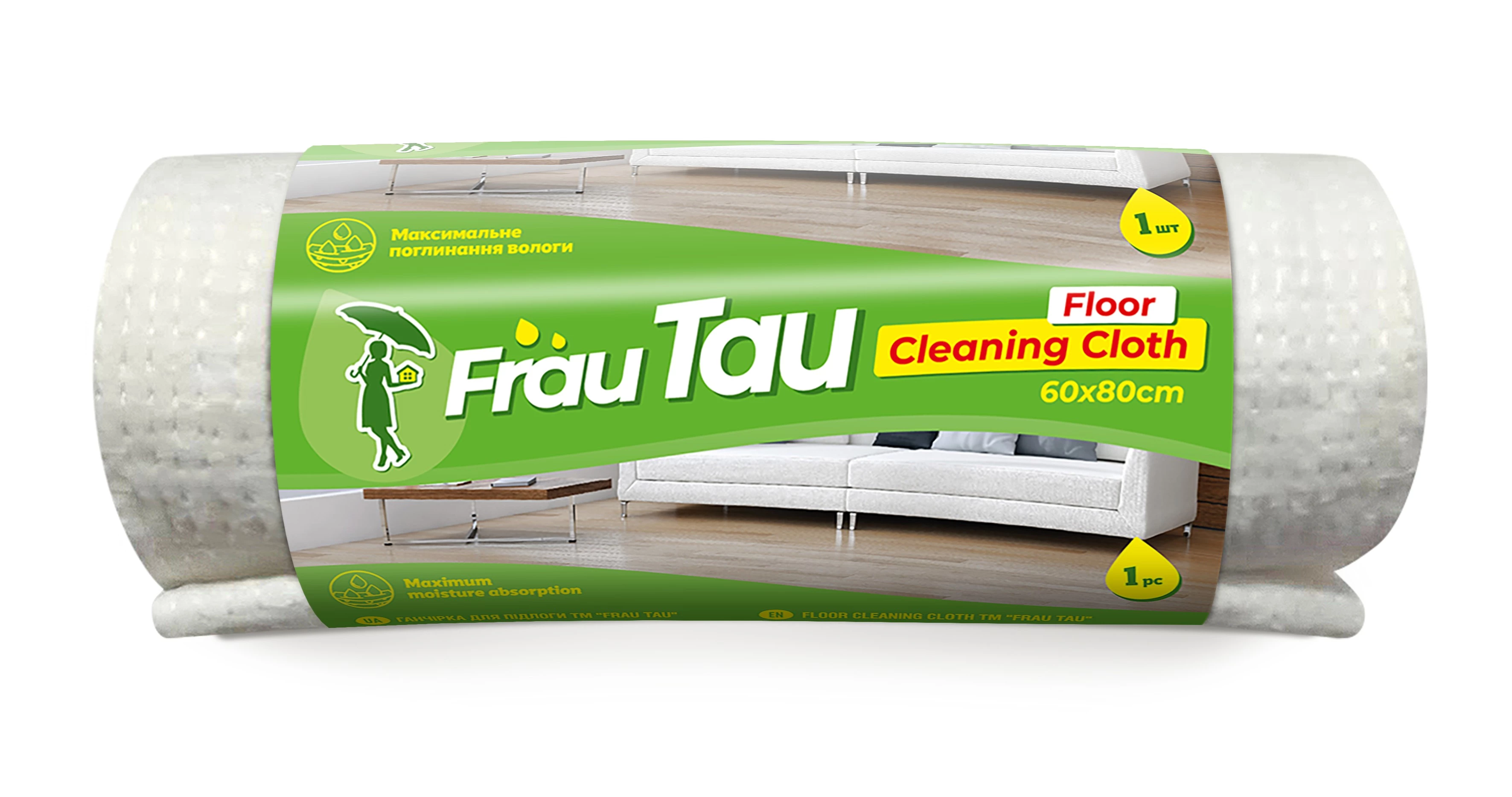 Ганчірка для підлоги Frau Tau, рулон, 1 шт.