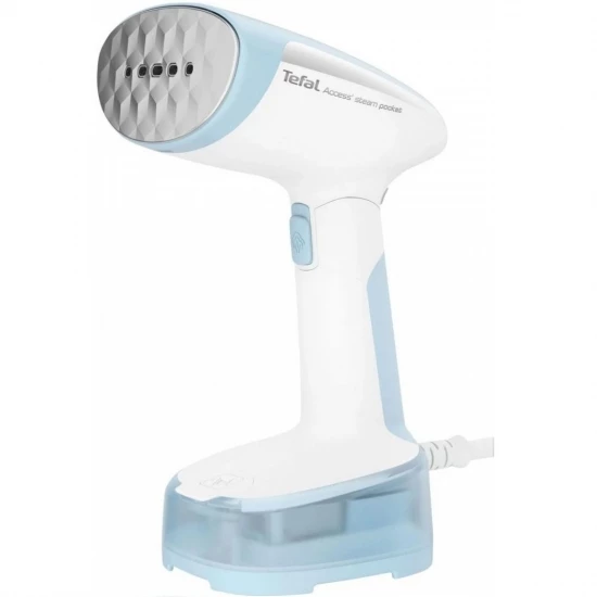 Відпарювач компактний Tefal, біло-блакитний, Access`Steam Pocket, 1300 Вт, 120 мл