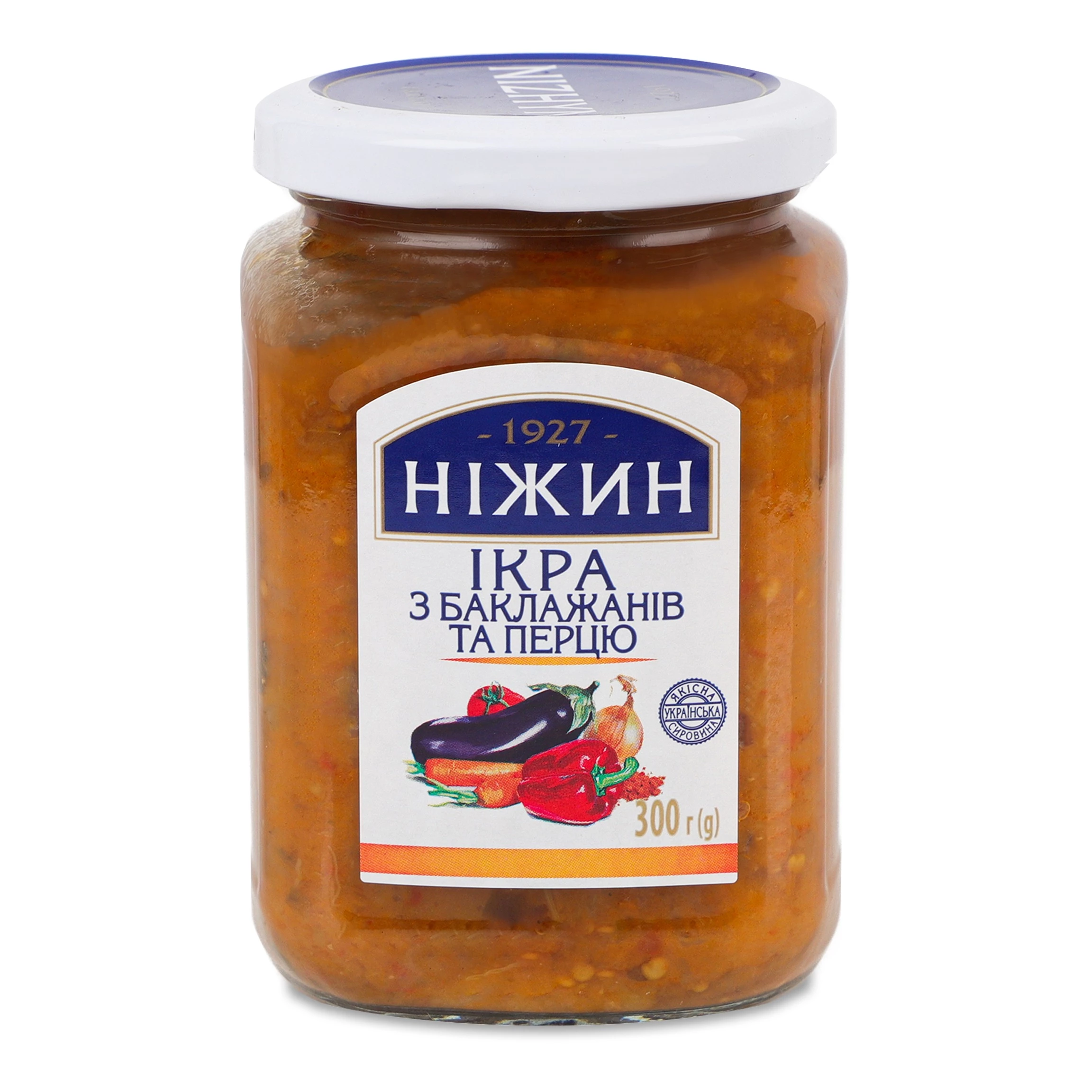 Ікра Ніжин з баклажанів та перцю 300 г (4823006808069)