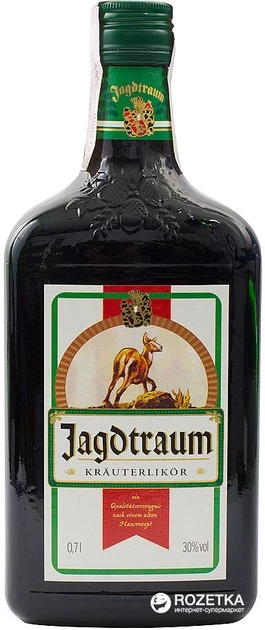 Лікер Jagdtraum Kräuterlikör 30% 0.7 л (4009887260701)