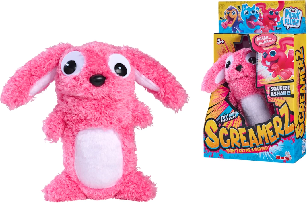 Іграшка м'яка Simba Toys Скрімерз Кумедний кролик зі звуковим ефектом 30 см (4006592091361)