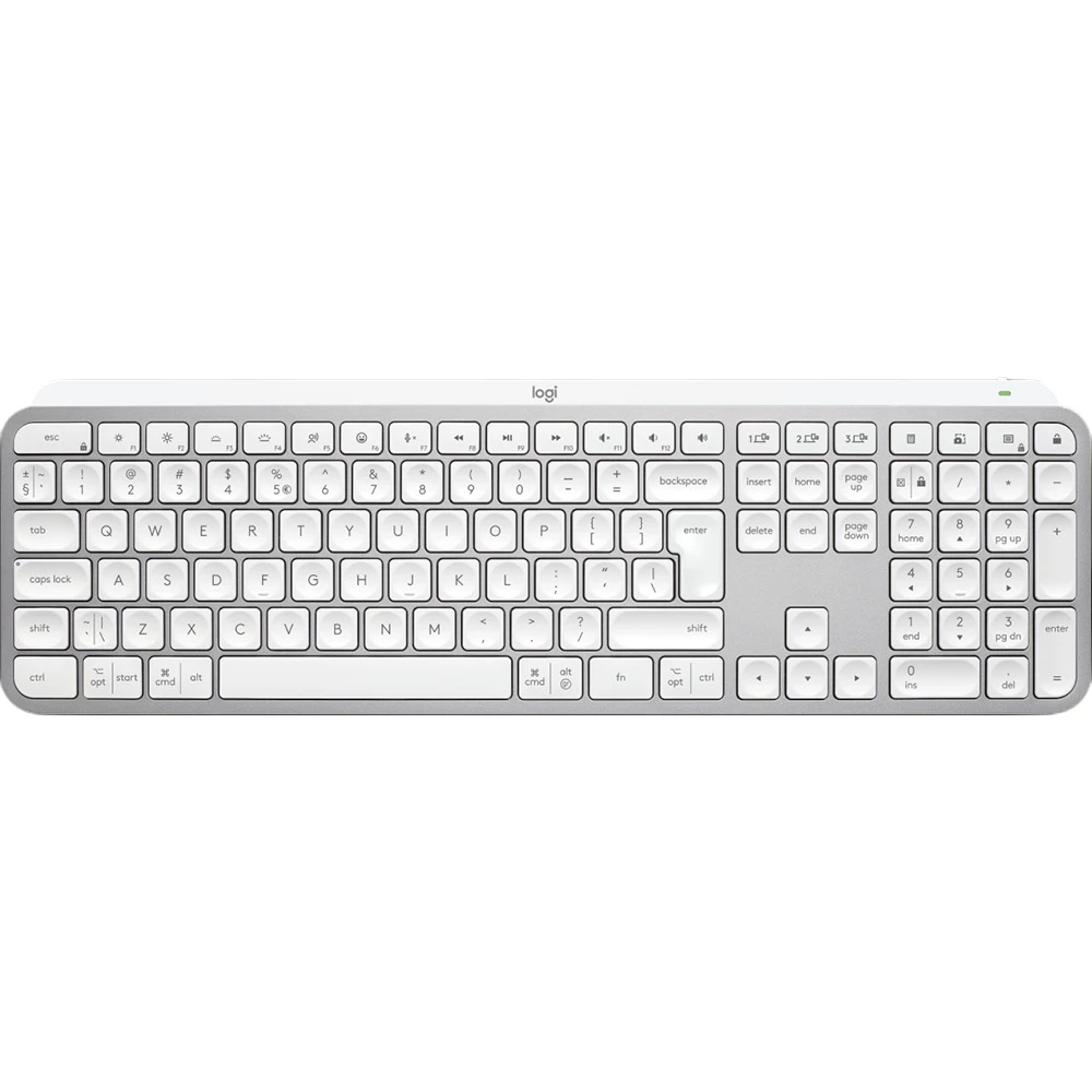 Клавiатура бездротова Logitech MX Keys S Pale Grey (467163)