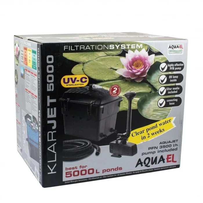 Фільтр Aquael для ставка KlarJET 5000 зі стерилізатором (115432/102591/2199)