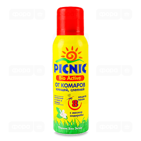 Аерозоль Picnic Bio Active від комарів та кліщів