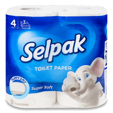 Папір туалетний Selpak Super Soft 3-шаровий