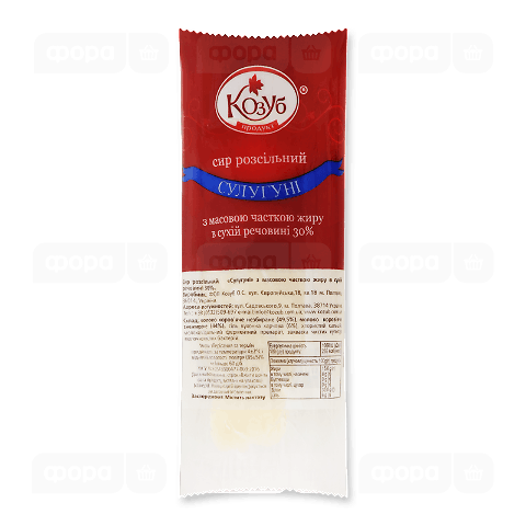 Сир Козуб продукт Сулугуні косичка 30%