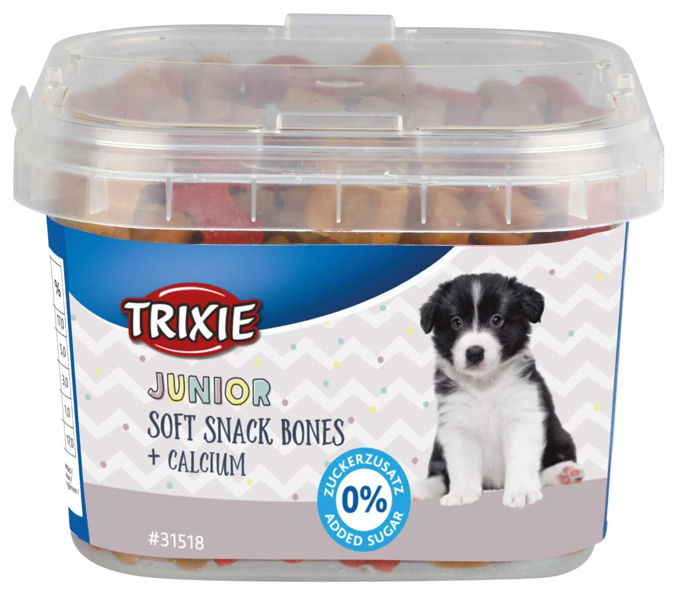 Ласощі для цуценят Trixie Junior Soft Snack Bones мікс 140 г (4011905315188)