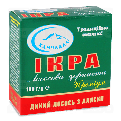 Ікра лососева «Камчадал» преміум зерниста з/б