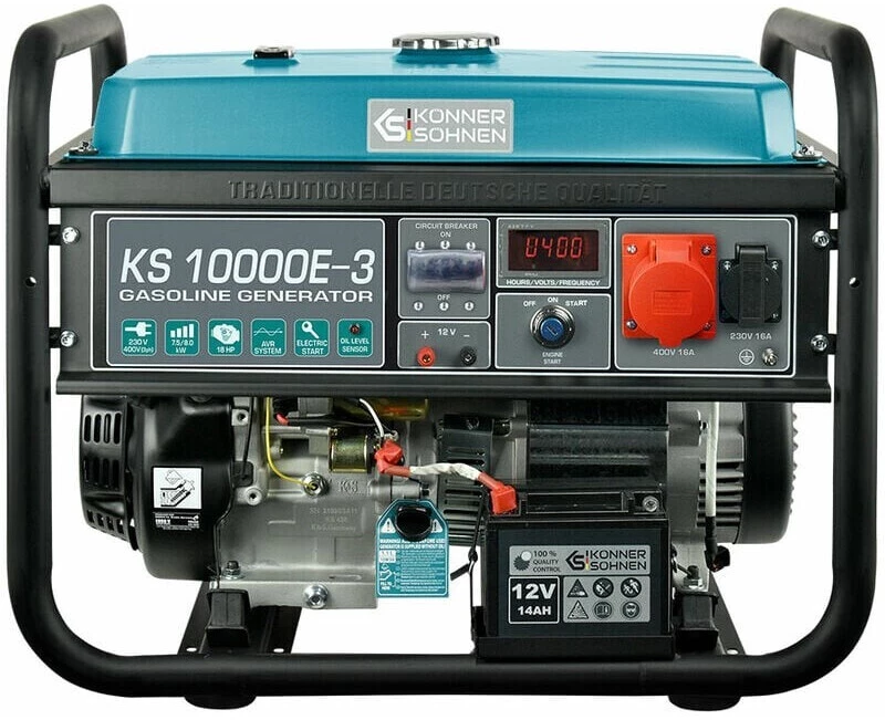 Генератор Konner&Sohnen бензиновий ATS (KS10000E-3)