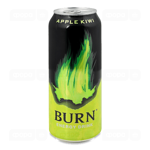 Напій енергетичний Burn Apple Kiwi безалкогольний