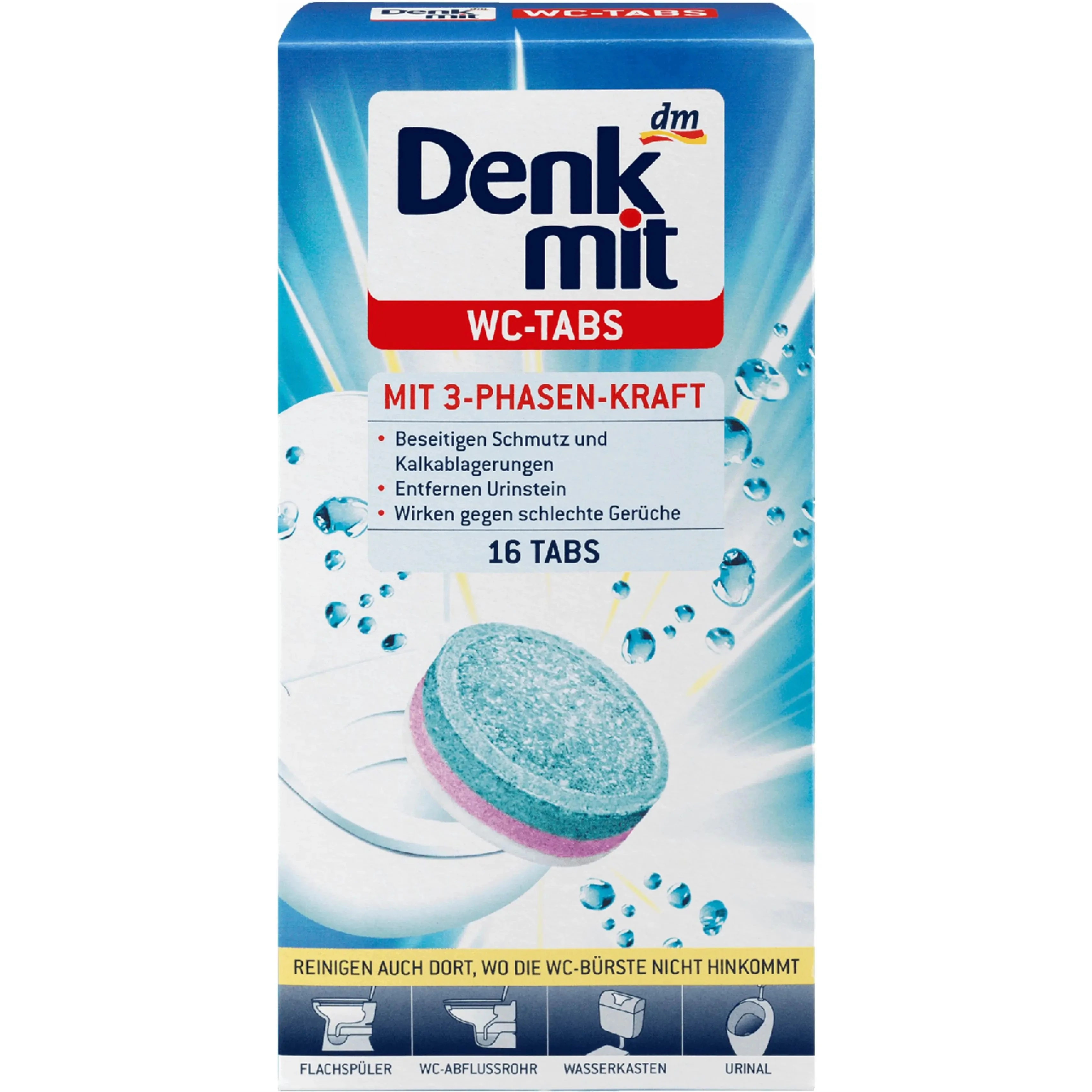 Таблетки для унітазу Denkmit 16 шт (DWCT16)