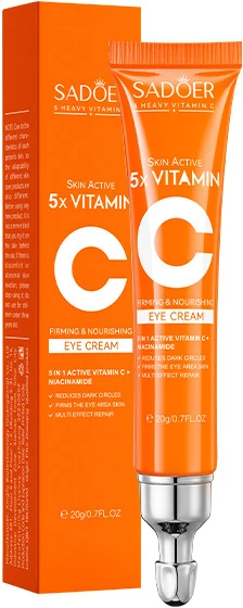 Крем для шкіри навколо очей Sadoer 5X Vitamin C Eye Cream з вітаміном С 20 г (NO.SD11329)