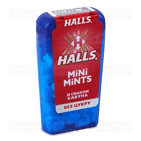 Льодяники Halls mini mints кавун