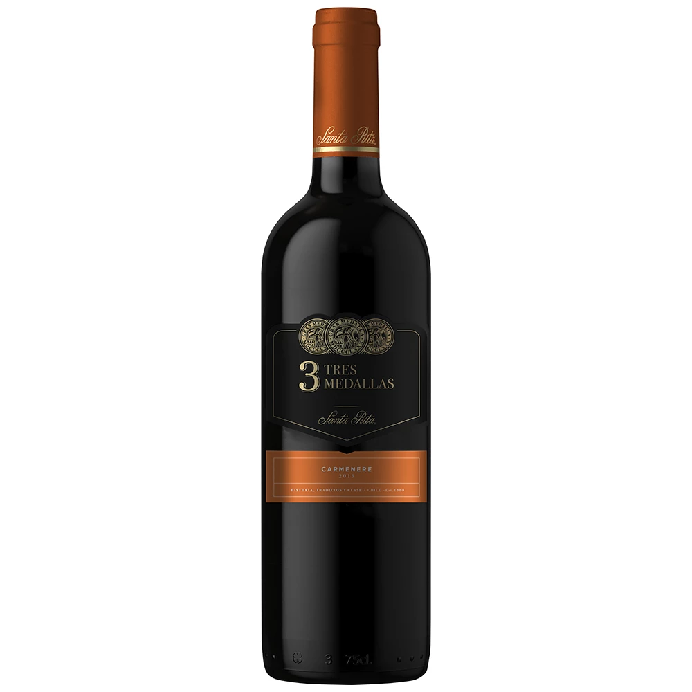 Вино Santa Rita Tres Medallas Carmenere червоне сухе 11-14.5%, 750 мл