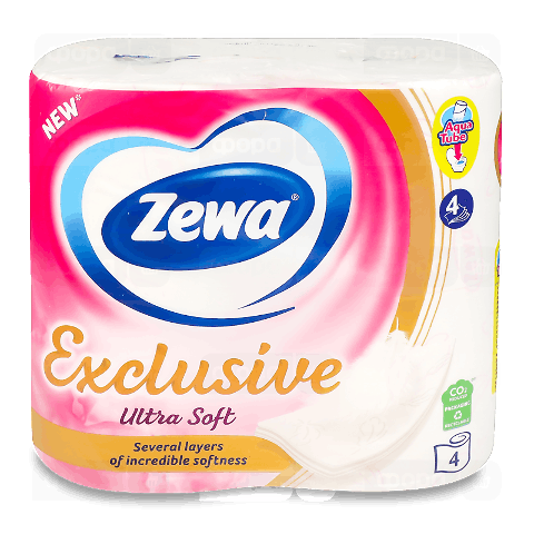 Папір туалетний Zewa Exclusive Ultra Soft 4-шаровий