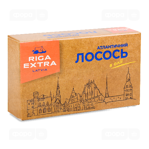 Лосось Riga Extra атлантич в олії з лимоном club