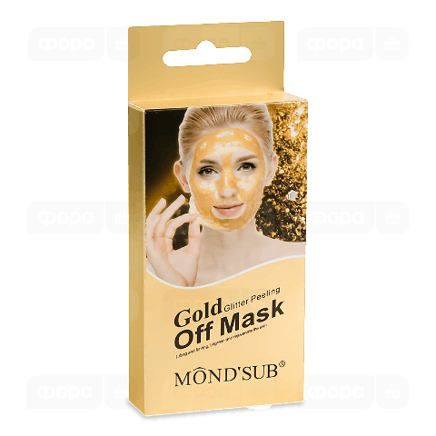 Маска для обличчя Mondsub Gold Glitter піл-офф