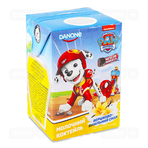 Коктейль молочний Danone «ДанКолекція» вершки-ваніль 2,5%