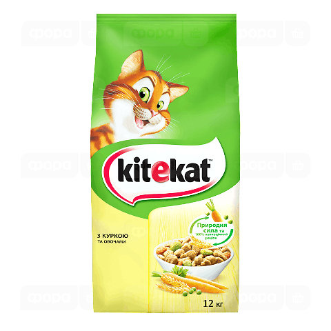 Корм для котів Kitekat курка-овочі сухий