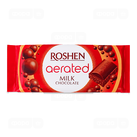 Шоколад молочний Roshen пористий