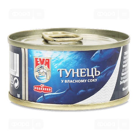 Тунець EVA філе в розсолі