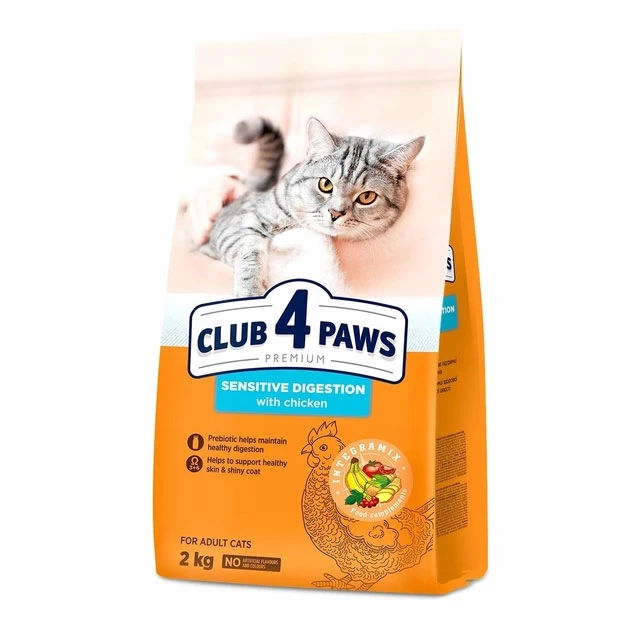 Корм сухий для котів Club 4 Paws Sensitive Digestion чутливе травлення 2 кг (4820215368773)