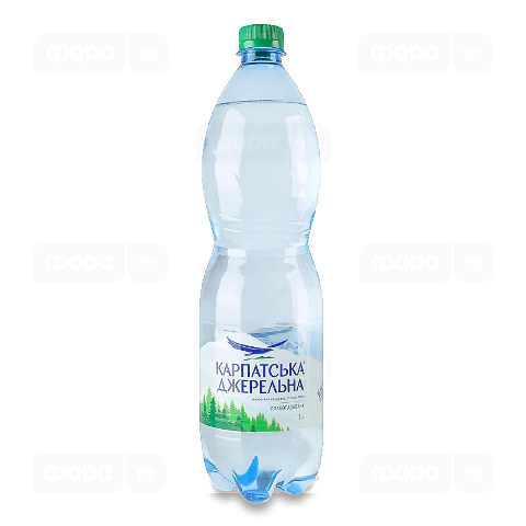 Вода мінеральна Карпатська Джерельна слабогазована