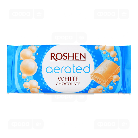 Шоколад білий Roshen пористий