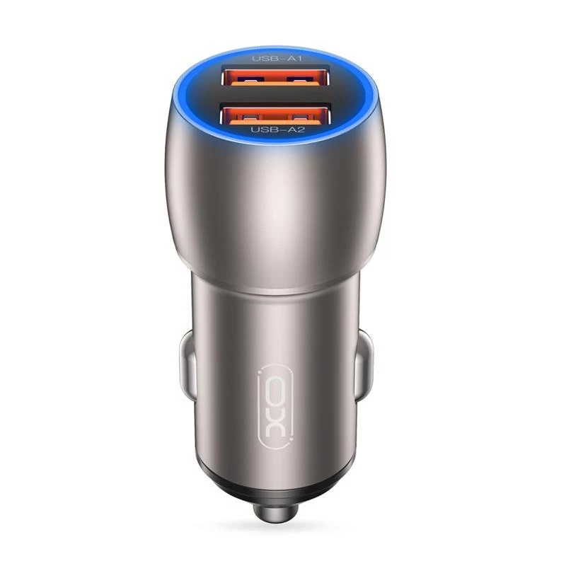 Автомобільний зарядний пристрій XO CC52 QC 3.0 36W/2USB Black (XO-CC52)