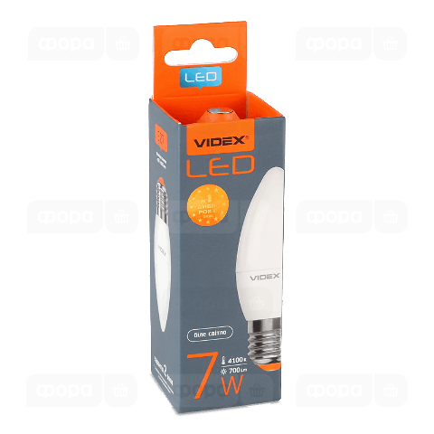 Лампа Videx LED C37e 7W 4100K E27