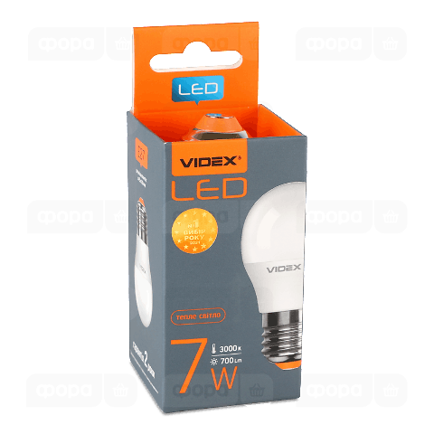 Лампа Videx LED G45e 7W 3000K E27
