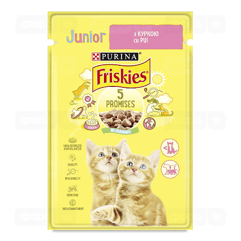 Корм для кошенят Friskies з куркою в підливці
