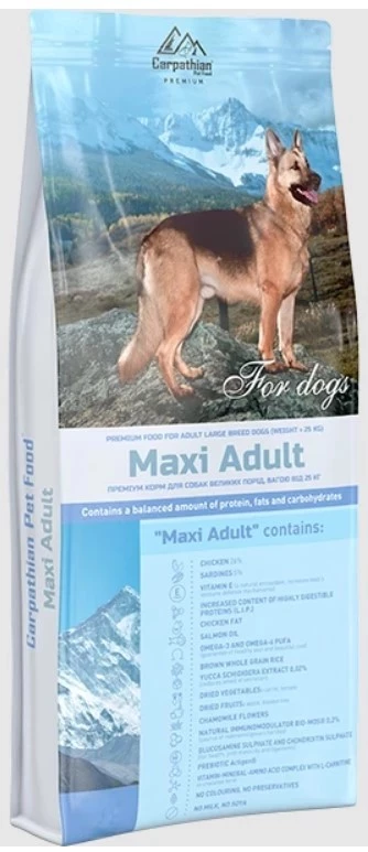 Корм сухий для собак Carpathian Pet Food Maxi Adult, 3 кг (4820111140855)