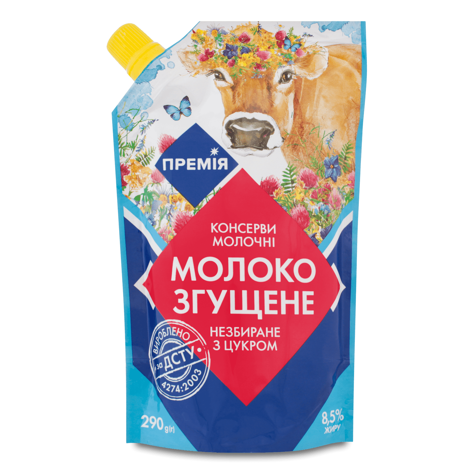 Молоко згущене «Премія»® незбиране з цукром 8,5%, 290г
