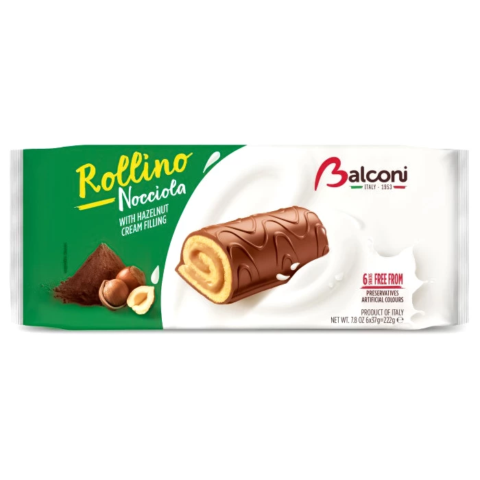 Міні рулети Balconi з горіхом, 222 г