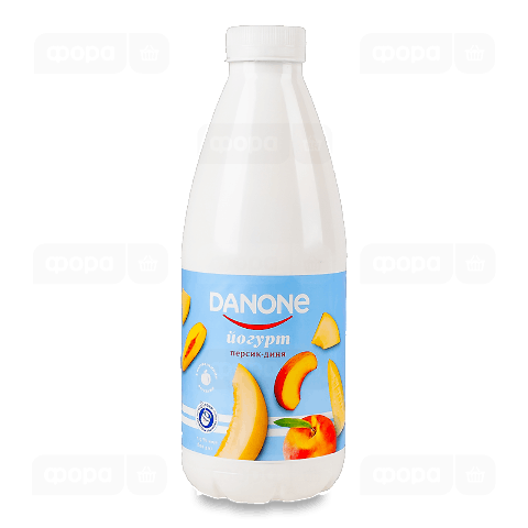 Йогурт Danone персик-диня питний 1,5%