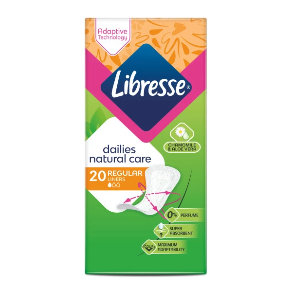 Прокладки щоденні Libresse Natural care 20 шт (7322540306378)