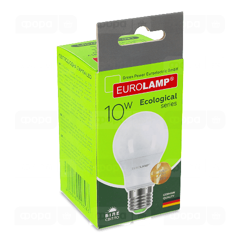 Лампа Eurolamp Led Eco P А60 10W 4000K E27