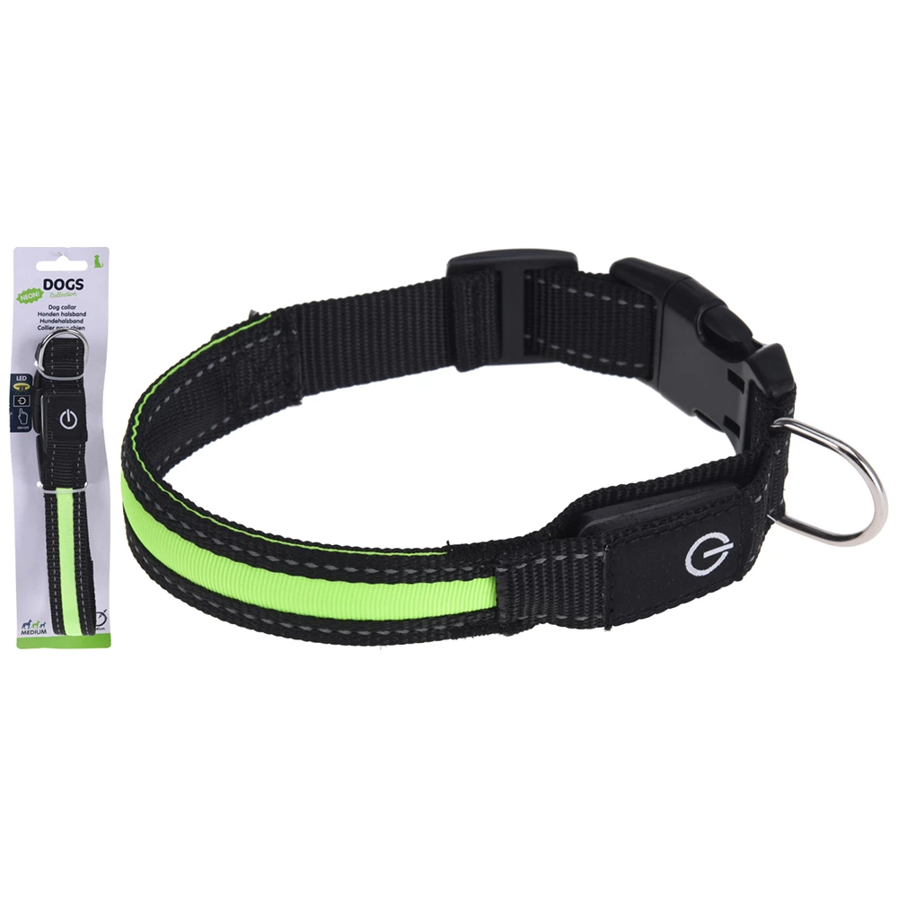 Нашийник для собак Dogs Collection з LED-підсвіткою, 34-41 см